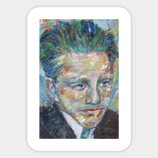 WERNER HEISENBERG oil portrait Sticker